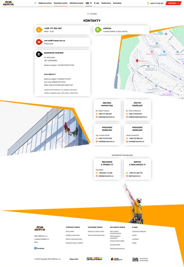 Redesign webu Riva Servis - Screenshot
