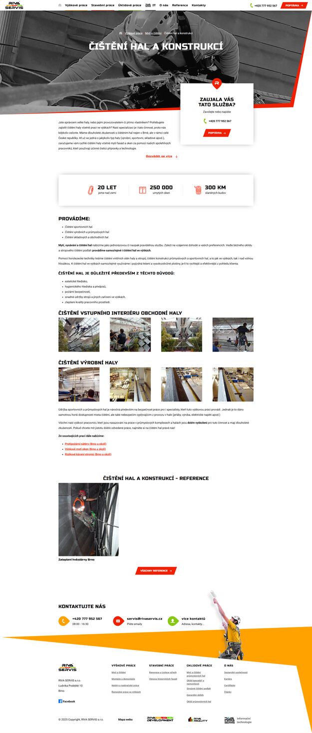 Redesign webu Riva Servis - Screenshot