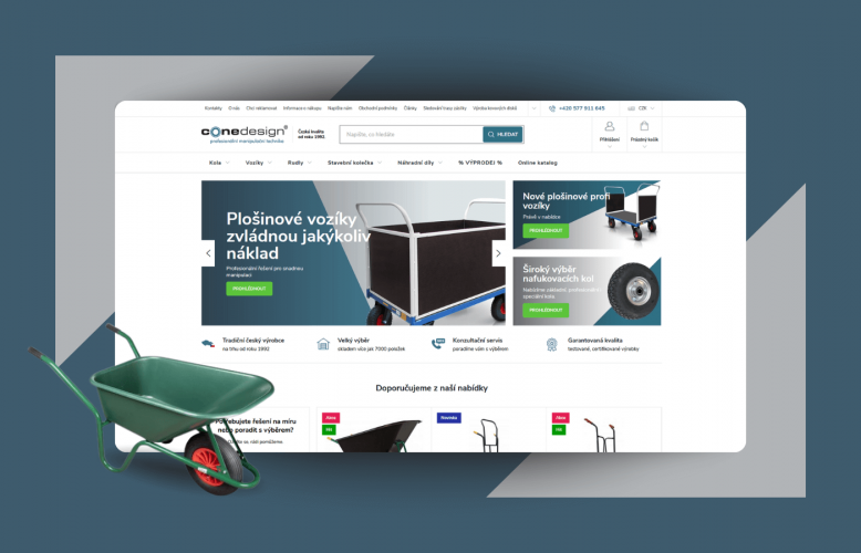 CONE DESIGN - redesign e-shopu na platformě shoptet