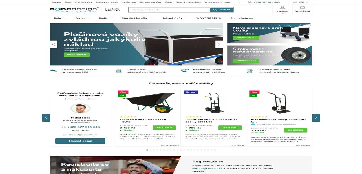 CONE DESIGN - redesign e-shopu na platformě shoptet