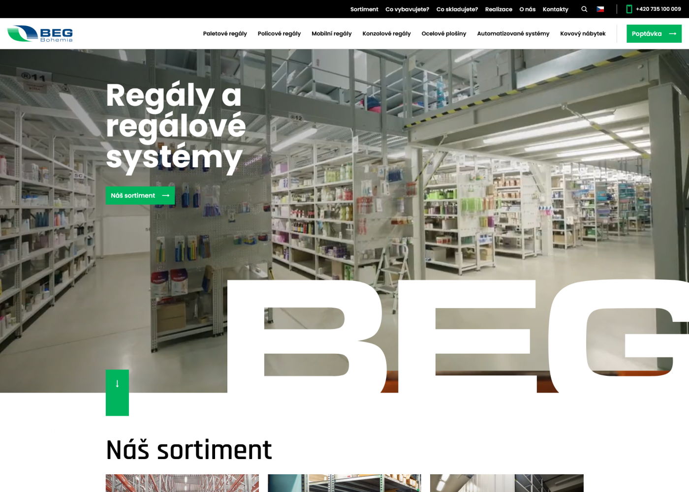 BEG Bohemia: Webový katalog prezentující zakázková a nestandardní řešení - Porovnání, nová verze  #1