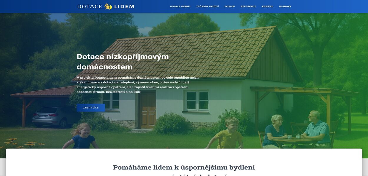 Výkonnostní Facebook reklama pro Dotacelidem.cz na získávání leadů