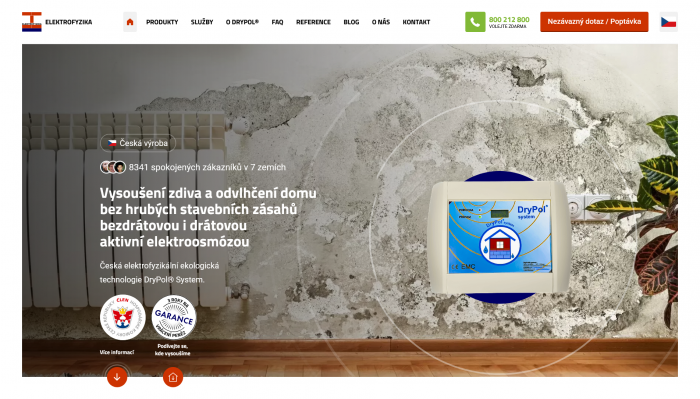 Elektrofyzika a Drypol®: Všestranný online marketingový balíček pro inovativní vysoušení vlhkosti