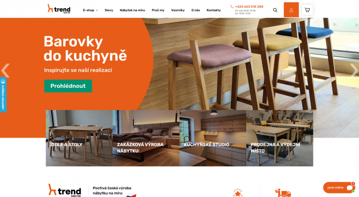 Online marketing v podobě PPC kampaní pro TREND nábytek