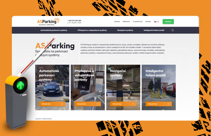 Redesign webu AS Parking