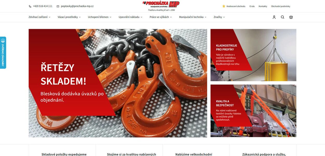 Online marketing a SEO e-shopu Procházka MP
