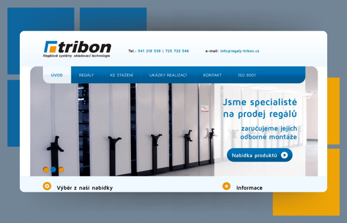 TRIBON - regály
