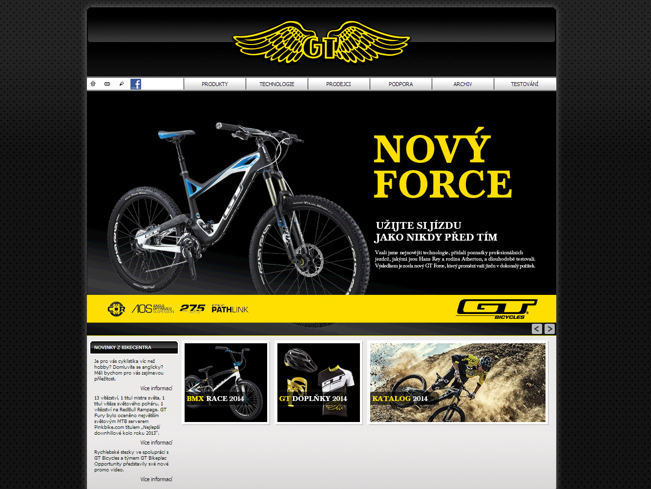 GT Bicycles - Porovnání, stará verze #1