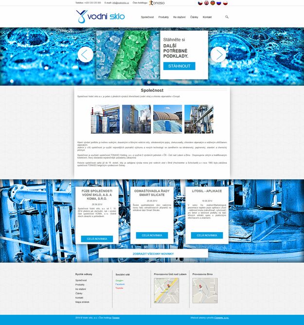 Vodní sklo a.s. - Screenshot