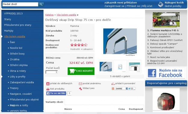 CAMPI SHOP – Optimalizace obchodní účinnosti - Screenshot