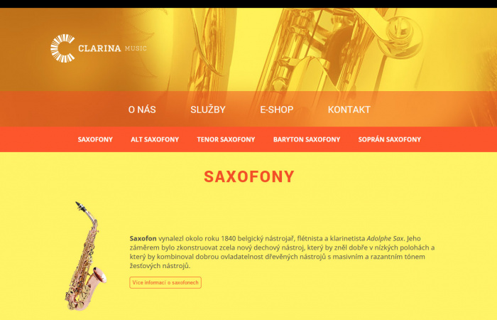 Clarina Music - Saxofony