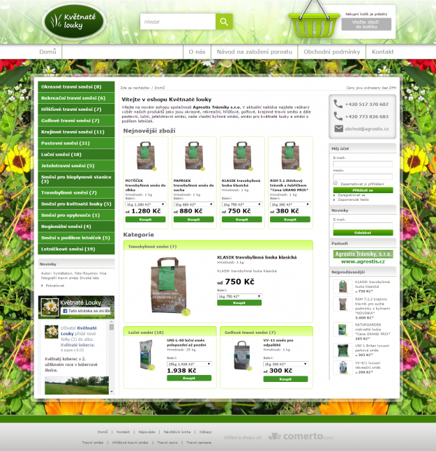 Agrostis - komplexní on-line marketing - Screenshot