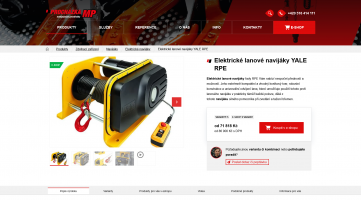 Nový web sladěný s e-shopem a připravený na SEO | Pokud je nějaký produkt k dispozici na e-shopu, zákazník se může rychle prokliknout a zboží si okamžitě objednat