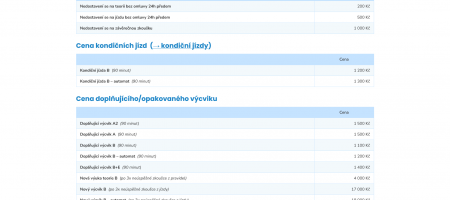 Autoškola AHHA: Redesign webu 2014 a 2024 | Redesignovaná stránka s řidičskými průkazy a kompletním ceníkem (2024)