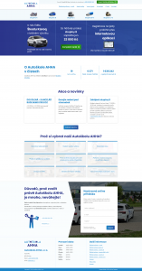 Autoškola AHHA: Redesign webu 2014 a 2024 | Rozsáhlejší redesign webu, zde konkrétně domovská stránka (2024)