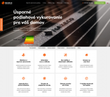 Nové webové stránky pro MAXECO | Slovenská mutace webu „Úsporné podlahové vykurovanie pre váš domov“
