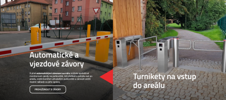 Detomatic: Redesign webu pro výrobce závor, turniketů a dalších přístupových systémů | Důmyslné zapojení loga na homepage Detomatic
