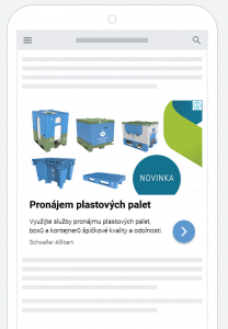 SEO a PR články pro web Schoeller Allibert: ČR a Slovensko | Jeden z responzivních bannerů připravených pro PPC kampaně