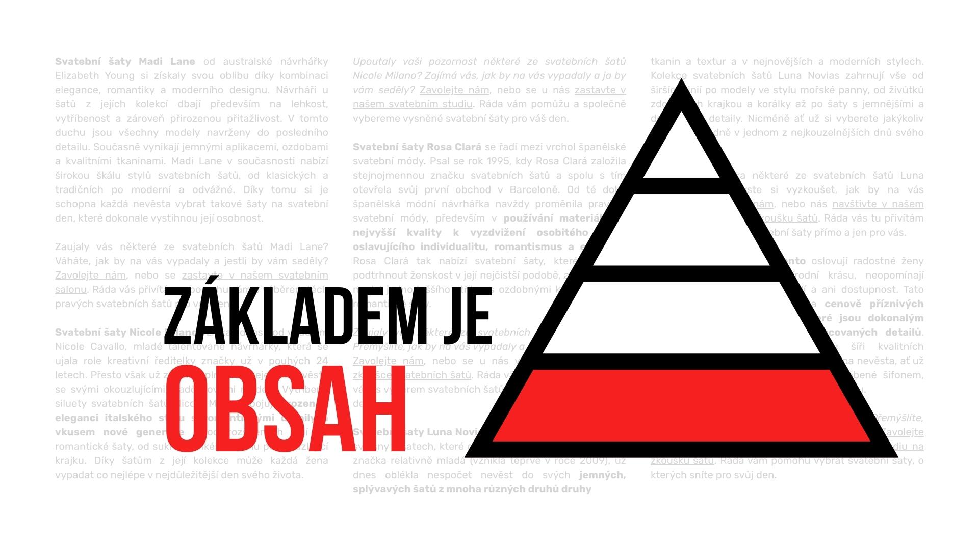 My Day: SEO pro menší svatební salón v Brně | Budeme se opakovat, ale opravdu jsme přesvědčení, že dnes (a obzvlášť v době rozvoje AI) je obsah je základ k tomu, aby vás Google zaškatulkoval mezi relevantní a důvěryhodné autority