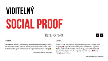 My Day: SEO pro menší svatební salón v Brně | (Viditelný) Social Proof představuje pro některé služby takřka nezbytnou část, bez které to prostě fungovat nebude