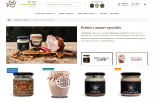 Úpravy a redesign e-shopu Chuť Moravy | Filtrované menu