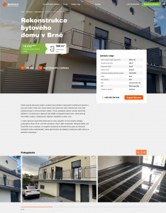 Nové webové stránky pro MAXECO | Detail konkrétní realizace a instalace topných fólií v bytovém domě v Brně