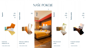 Redesign webu hotelu Continental Brno se zaměřením na SEO | Pracovní verze grafického návrhu, která prošla ještě několika úpravami podle přání a požadavků klienta