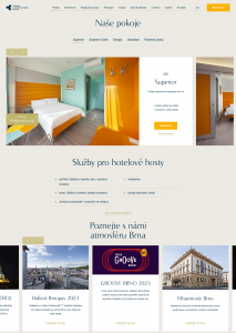 Redesign webu hotelu Continental Brno se zaměřením na SEO | Modul pro výpis všech typů pokojů v hotelu Continental